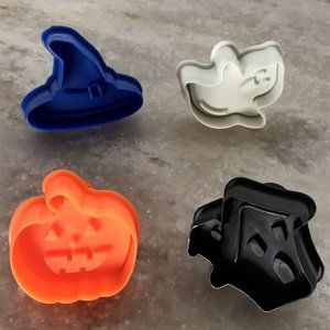 Halloween Spring loaded Impression Cookie Dough Pie Crust Cutters Holiday Baking